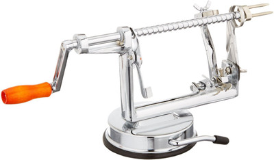 

New Star Foodservice Deluxe Apple Peeler Peeler(Orange, Silver)