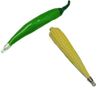 

GeekGoodies Corn - Green Chilli Fancy With Fridge Magnet Ball Pen(Pack of 2)