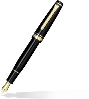 

Sailor Professional Gear Slim Black Gold Trim Broad Nib Fountain Pen