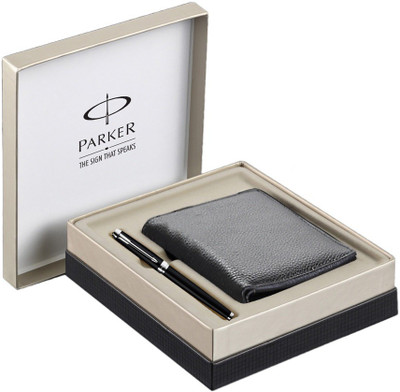

Parker Ambient Lacque Black CT Roller Ball Pen Gift Set