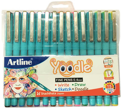 

Artline Yoodle 0.4MM Fineliner Pen(Pack of 15)