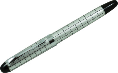 

Auteur Elegant Silver Body Black Cross Line Roller Ball Pen