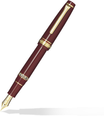 

Sailor Professional Gear Realo Maroon Gold Trim Broad Nib Fountain Pen