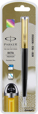 

Parker 9000023189 Beta Premium Gold Trim Fountain Pen Gold (Pack of 3) Fountain Pen(Pack of 3)
