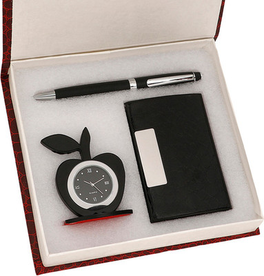 

Giftvenue Black Metallic Pen Gift Set(Pack of 3)