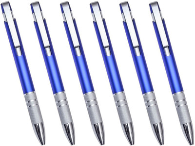 

PeepalComm Premium Blue Ball Pen(Pack of 6)