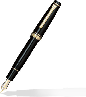 

Sailor Professional Gear Black Gold Trim Broad Nib Fountain Pen