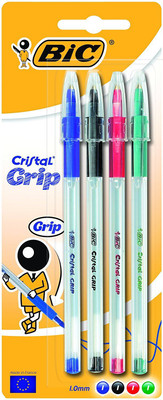

BIC Cristal Grip Ball Pen(Pack of 4)