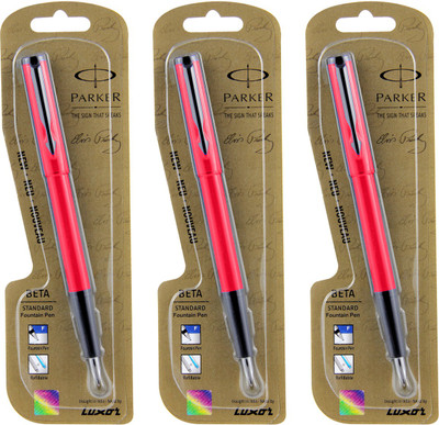 

Parker Beta Standard Fountain Pen(Pack of 3)