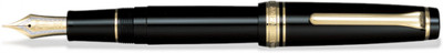 

Sailor Professional Gear Black Gold Trim Zoom Nib Fountain Pen