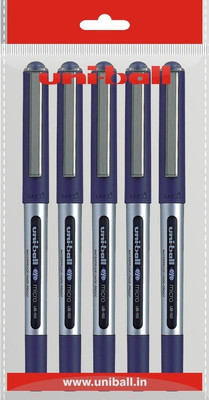 Uni Ball Eye Roller Ball Pen(Pack of 5, Blue) Uni Ball Eye Roller Ball Pen(Pack of 5, Blue)