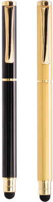 

Legend Divine 2 in 1 Capacitive Stylus with Luxury Look (Golden & Black) Ball Pen(Pack of 2)