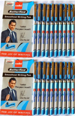 

Cello Butter Flow (Pack of 20+20 REFILLS) Ball Pen(Pack of 20)