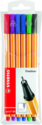 Stabilo Emotion Fineliner Pen(Pack of 6)