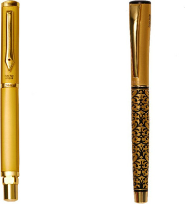 

Hayman 24 CT Gold Plated Designer BUY1 GET 1 FREE Roller Ball Pen(Pack of 2)
