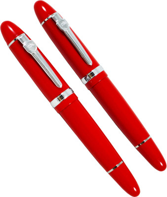 

Auteur Heavy Signature Series Premium Silver Clip Fountain and Roller Pen Gift Set(Pack of 2)