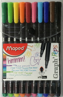 

Maped GRAPH PEPS Fineliner Pen(Pack of 10)