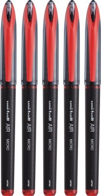 uni-ball Air Roller Ball Pen(Pack of 5, Red)