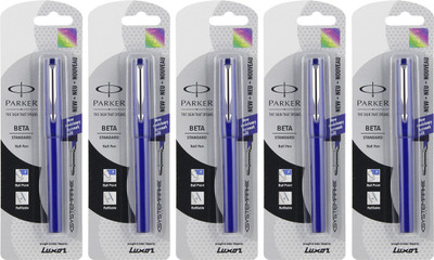 

Parker Beta Standard CT Blue Ball Pen(Pack of 5)