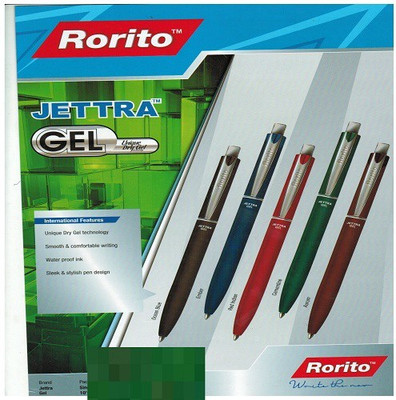 

Rorito JETTRA GEL PACK OF 5 PCS Gel Pen(Pack of 5)