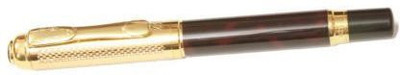 Dikawen Royal Touch 821 BLACK & GOLDEN MESH CAP M NIB Fountain Pen