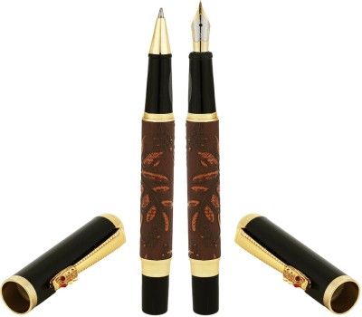 

Giftvenue Dikawen 891 Brown Flower Carving Pen Gift Set(Pack of 2)