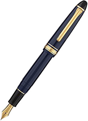 

Sailor 1911 Small Blue Gold Trim 14K Music Nib Fountain Pen