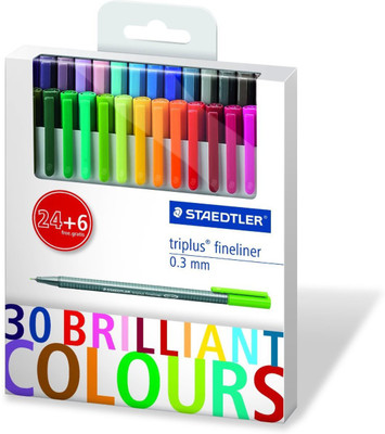 

Staedtler 334 C30P Fineliner Pen(Pack of 30)