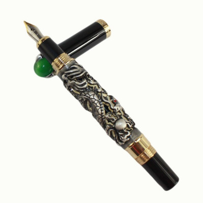 

Neo Gold Leaf Dragan Antiqe gray Fountain Pen