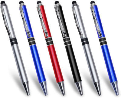 PeepalComm Premium Stylus and Ball Pen(Pack of 6)