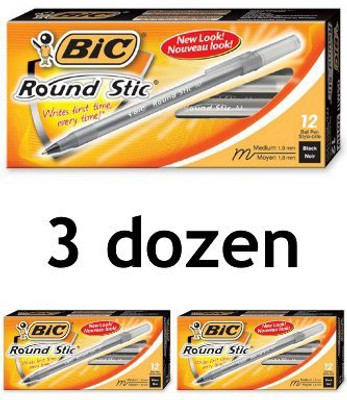 

BIC Round stic Ball Pen(Pack of 36)