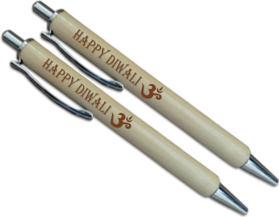 

Tied Ribbons Diwali Gift wooden Engraving Ball Pen(Pack of 2)
