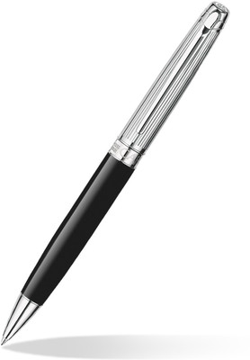 

Caran D'ache CARAN d'ACHE Leman Bicolor Black Silver Plated Rhodium Coated Ball Pen Ball Pen