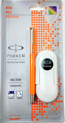 PARKER Vector Standard with 3 Ink Cart Fountain Pen(Ink Color - Blue)