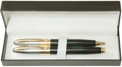 

Perfect Set of 2 with Silver & Golden Cap Roller Ball Pen(Pack of 2)