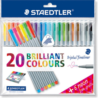 

Staedtler Triplus Fineliner Pen(Pack of 26)