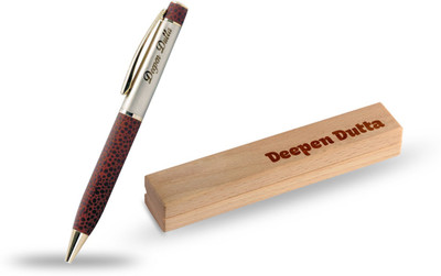 

Presto Best Gift For Your Teacher Student Colleagues Father Brother Friends Name Engraved wooden Box and Ball Pen