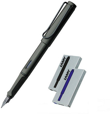 

Lamy Safari Matte Black Medium Nib Fountain Pen and Cartridges Combo Fountain Pen(Pack of 3)