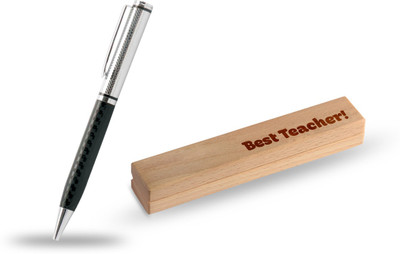 

Presto Teachers Day Gift with Engraved Wooden Box Execlusive for Sir Roller Ball Pen(Pack of 2)