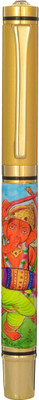 

Omkraft Hand Painted Ganesha Roller Ball Pen(Pack of 3)