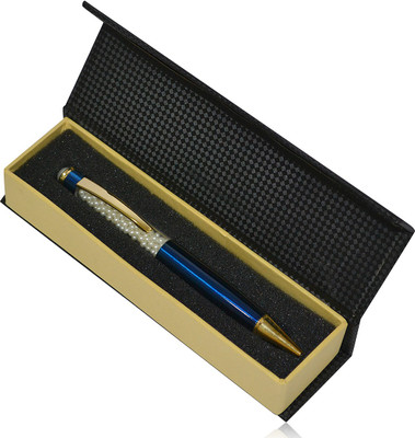 

Jaycoknit Blue Dzire Metal Royal Pen Signature Corporate Gift Pen,Printed Customized Name, Pen Gift Set(Pack of 2)