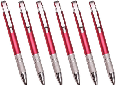 

PeepalComm Premium Red Ball Pen(Pack of 6)