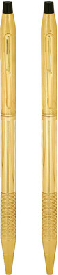 

Giftvenue Golden Ball Pens with Black Finishing Ball Pen(Pack of 2)