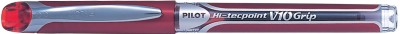 PILOT Hi Techpoint V10 Grip Red (Pack of 12) Roller Ball Pen(Pack of 12)