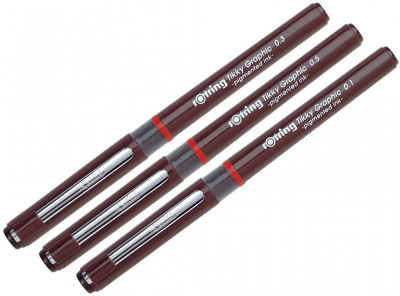 

Rotring Tikky Graphic Fineliner Pen(Pack of 3)