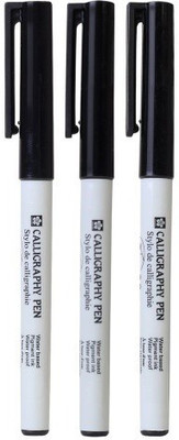 SAKURA Stylo de Calligraphy(Pack of 3, Ink Color - Black)