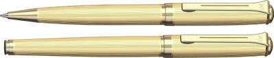 

Henry Coleman Langestreifen Collection Aspire Gold Ballpen and Roller Set Pen Gift Set(Pack of 2)
