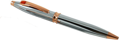 

Auteur Superior Steel Finish with Blue Diamond On Clip Ball Pen