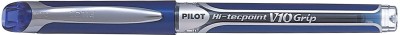 PILOT Hi Techpoint V10 Grip Blue (Pack of 12) Roller Ball Pen(Pack of 12)
