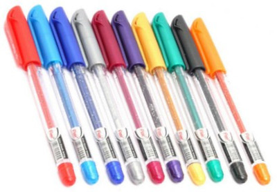 

Flair Glitter(Pack of 10) Gel Pen(Pack of 10)